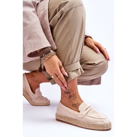 FI1 Espadrilles Femme en Daim Beige Clair Keyla 4