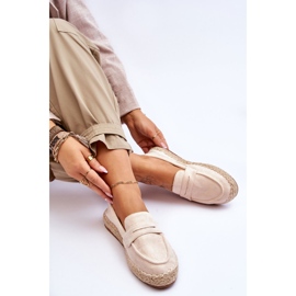 FI1 Espadrilles Femme en Daim Beige Clair Keyla 7