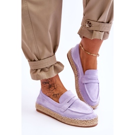 FI1 Espadrilles en daim pour femme Violet Keyla 3