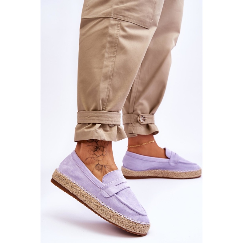 FI1 Espadrilles en daim pour femme Violet Keyla 2