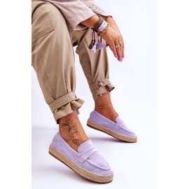 FI1 Espadrilles en daim pour femme Violet Keyla 5