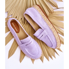 FI1 Espadrilles en daim pour femme Violet Keyla 4