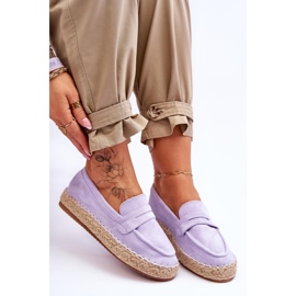 FI1 Espadrilles en daim pour femme Violet Keyla 6