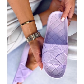 PA1 Claquettes en caoutchouc violet Lottner 3