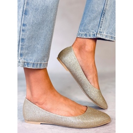 Seastar Ballerines à paillettes Chiesa Gold doré 2