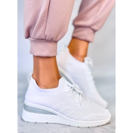PA1 Baskets compensées cachées Croft White blanche 3