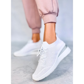 PA1 Baskets compensées cachées Croft White blanche 1