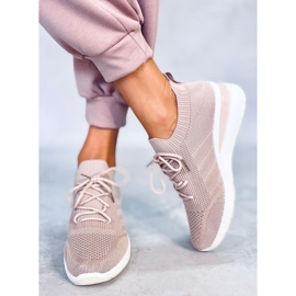 PA1 Baskets compensées cachées roses Croft 4