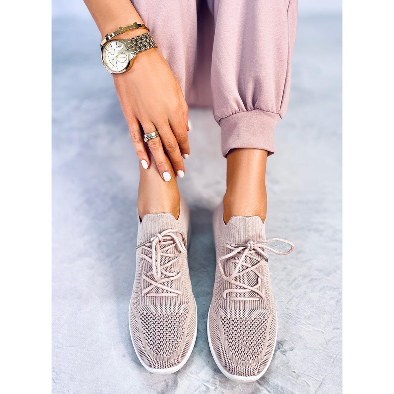 PA1 Baskets compensées cachées roses Croft 1