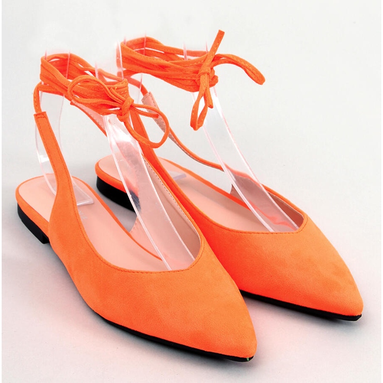 PA1 Ballerines à lacets Dentoni Orange 1