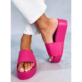 PA1 Sandales à semelles hautes Morlet Fuchsia rose 1 PA1 Sandales à semelles hautes Morlet Fuchsia rose 1