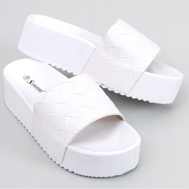 PA1 Sandales à semelles hautes Morlet White blanc 1