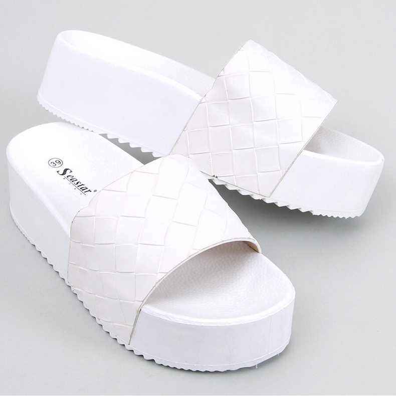 PA1 Sandales à semelles hautes Morlet White blanc 1