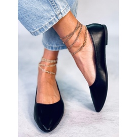PA1 Ballerines noires à chaîne Junri 2