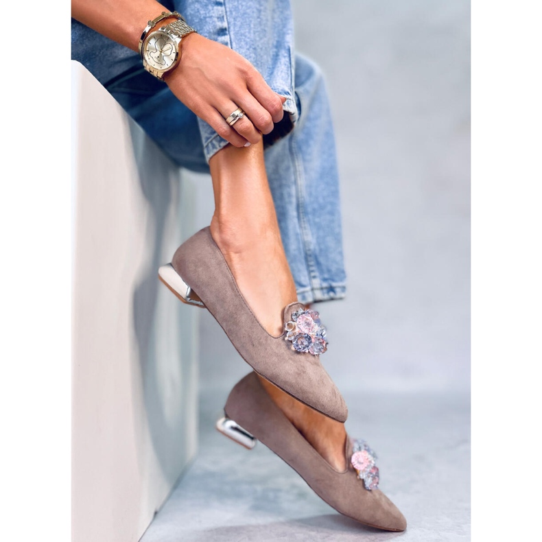 PA1 Mocassins Lords avec Pierres Falconi Kaki beige 1