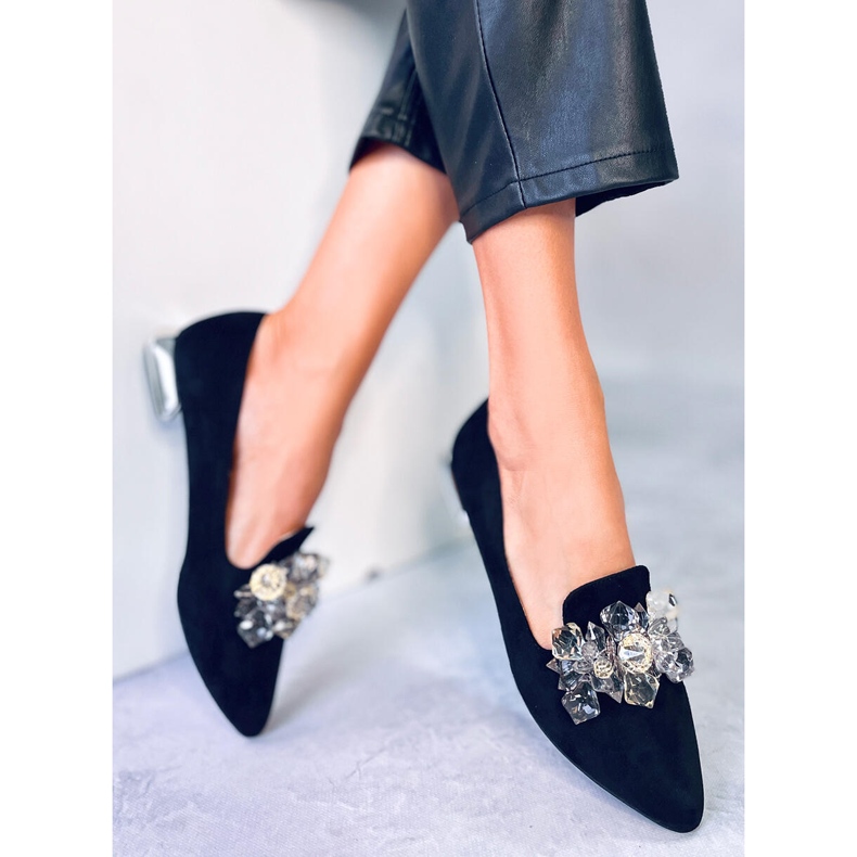 PA1 Mocassins Lords avec pierres Falconi Black noir 1