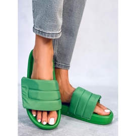 PA1 Claquettes en nylon vert Cueto 2