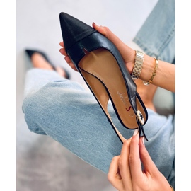 Seastar Ballerines à talon ouvert de Sanaz Black noir 2