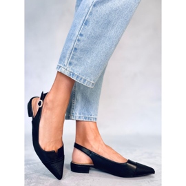 Seastar Ballerines à talon ouvert de Sanaz Black noir 1