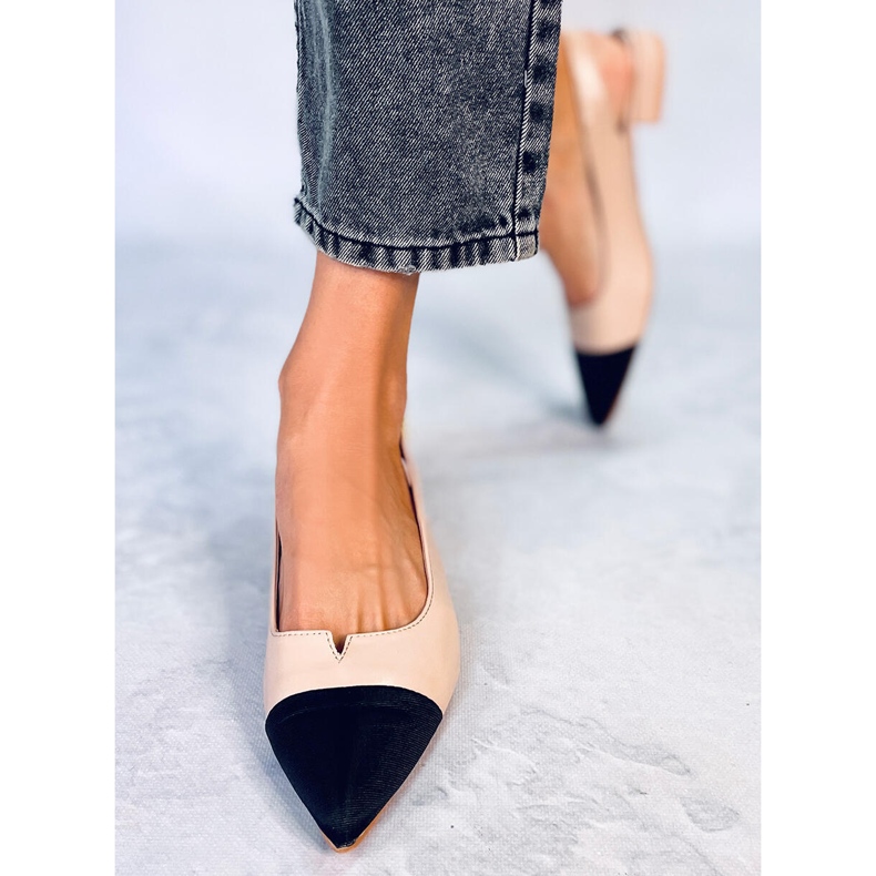 Seastar Ballerines à talon ouvert de Sanaz Beige 2