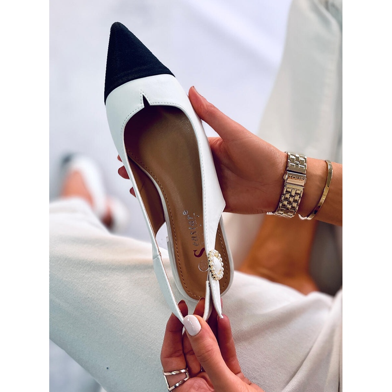 Seastar Sandales à talon ouvert de Sanaz White blanche 2