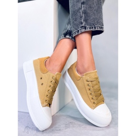 Baskets à semelle épaisse Takao Ginger jaune 3