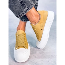 Baskets à semelle épaisse Takao Ginger jaune 4