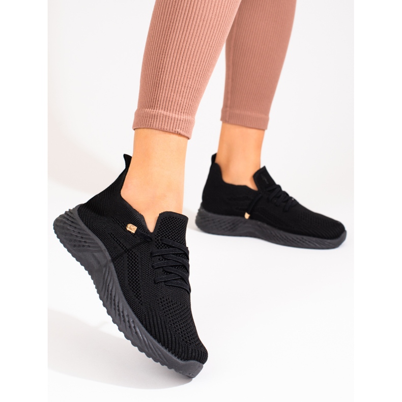 Chaussures de sport textile femme Shelovet noir 1