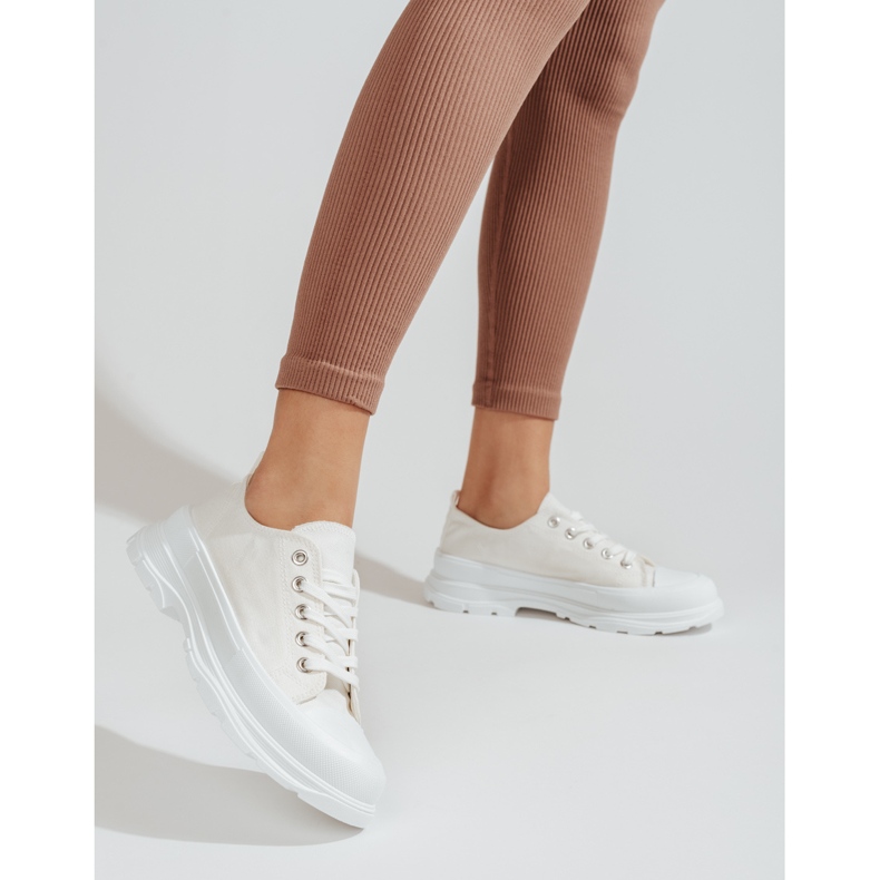 PA1 Baskets plateforme femme Shelovet blanc 2