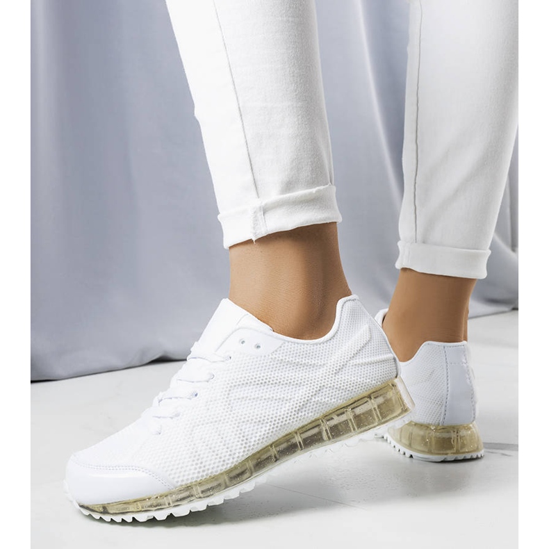 PA1 Baskets blanches avec une semelle Durandana à la mode 1