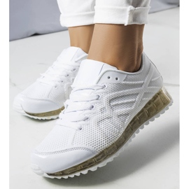 PA1 Baskets blanches avec une semelle Durandana à la mode 2