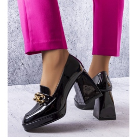 PA1 Escarpins en cuir verni noir Vinceza 1