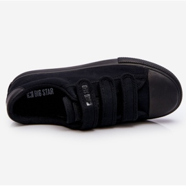 Baskets Textiles Classiques Avec Velcro Big Star LL274A204 Noir le noir 7