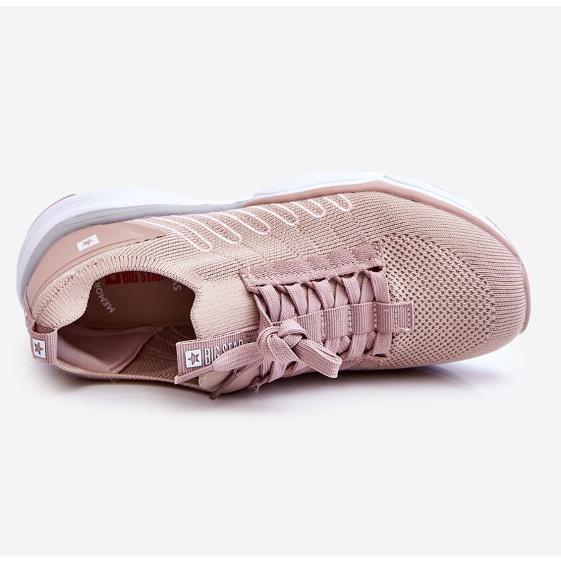 Chaussures de sport à enfiler pour femme Système de mousse à mémoire de forme Big Star LL274A141 Nude rose 1