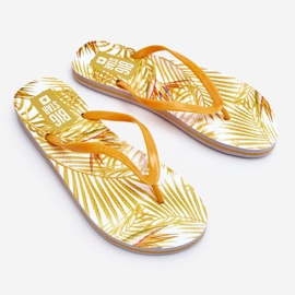 Tongs à la mode pour femmes Big Star LL274819 Jaune 5