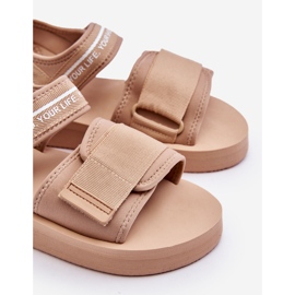 Sandales Velcro Femme Big Star LL274787 Beige 1