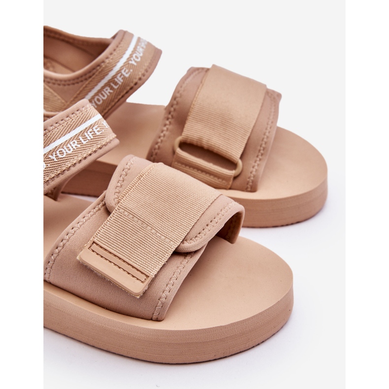 Sandales Velcro Femme Big Star LL274787 Beige 1
