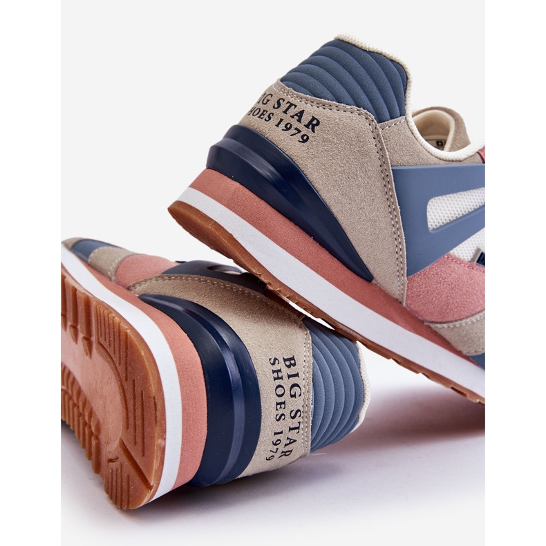 Baskets confortables pour femmes en mousse à mémoire de forme Big Star LL274951 Bleu 2