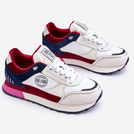 Baskets Memory Foam System Big Star LL274369 Blanc-Rouge blanche 1 Baskets Memory Foam System Big Star LL274369 Blanc-Rouge blanche 1