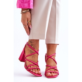 FJ1 Sandales Classiques à Talons Hauts Fuchsia Lucetta rose 1