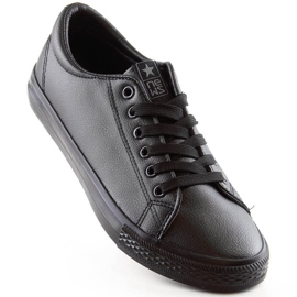 Sneakers News 1500 homme en éco-cuir noir 1