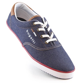 Chaussures de sport en denim confortables pour hommes Bugatti LL153143 bleu 1