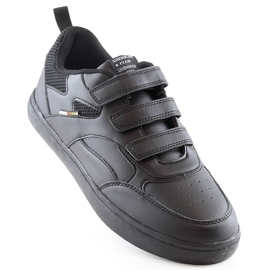 Chaussures de sport pour hommes American Club 148/23 noires avec velcro le noir 1