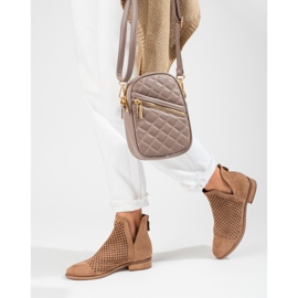 W. Potocki Bottes de printemps ajourées marron femme Potocki brun 3