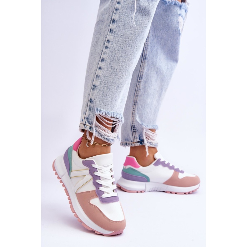 FB2 Chaussures de sport basses pour femme Multicolore Elliot blanc 2