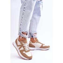 Chaussures de sport Elliot beiges basses pour femmes 2