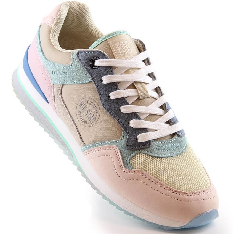 Chaussures de sport en cuir pour femmes baskets Big Star LL274347 multicolore 2