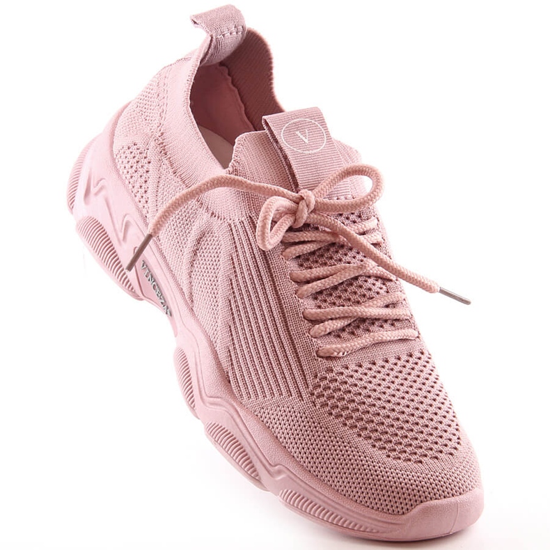 Chaussures de sport femme slip-on rose poudré Vinceza 13574 1 Chaussures de sport femme slip-on rose poudré Vinceza 13574 1