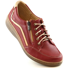 Chaussures confortables en cuir pour femmes rouge Helios 411 1 Chaussures confortables en cuir pour femmes rouge Helios 411 1