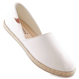 Espadrilles blanches à enfiler pour femmes Vinceza 34591 1